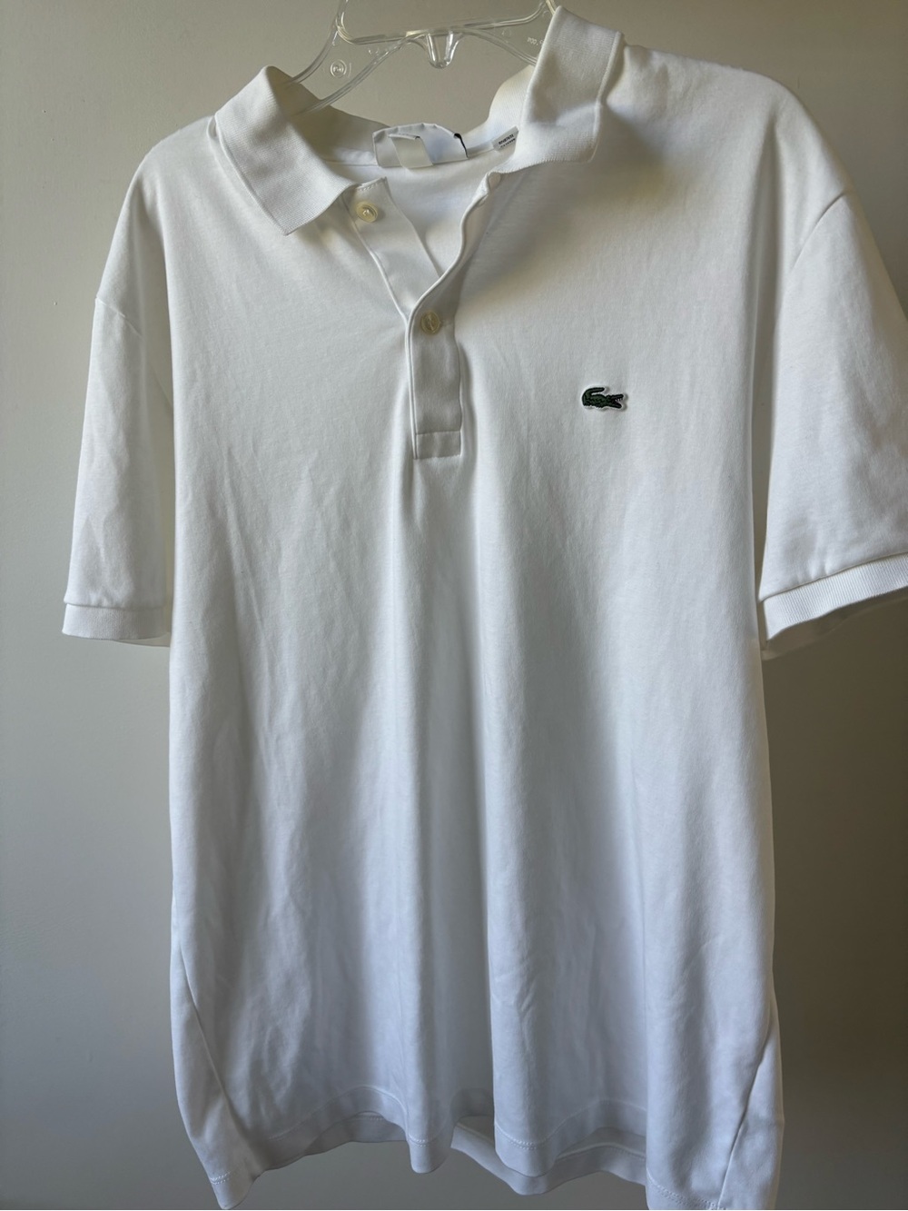 Lacoste Men’s Classic White Croc Polo Shirt